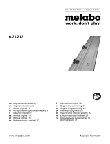 Metabo Guide rail 1500 mm Instrukcja obsługi
