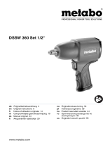 Metabo DSSW 360 Set 1/2" Instrukcja obsługi