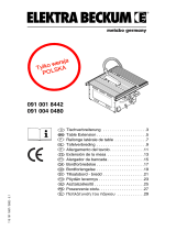 Metabo Table SIDE EXTENSION PK/PKF 255 Instrukcja obsługi