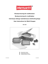 Menuett Multihakker Instrukcja obsługi