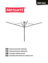 Menuett Tørkestativ Instrukcja obsługi