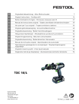 Festool TDC 18/4 5,2/4,0 I-Set-SCA Instrukcja obsługi