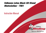 MyBinding Fellowes 7901 Lotus Black Sit Stand Workstation Instrukcja obsługi