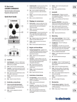 TCElectronic 455013 Cinders Tube-Like Overdrive Instrukcja obsługi