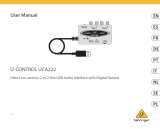Behringer Ultra-Low Latency 2 In 2 Out USB Audio Interface Instrukcja obsługi