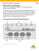 Behringer HA400 Microamp Instrukcja obsługi