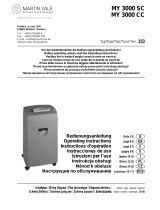 Martin Yale MY 3000 SC Operating Instructions Manual