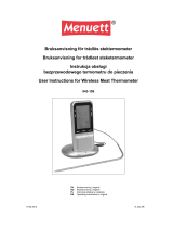 Menuett Trådløst steketermometer Instrukcja obsługi