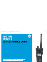 Motorola ASTRO APX 1000 Series Quick Reference Manual