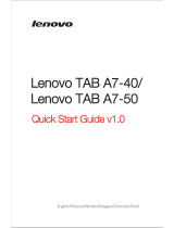 Lenovo TAB A7-50 A3500-HV Instrukcja obsługi