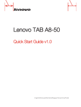 Lenovo TAB A8-50 Skrócona instrukcja obsługi
