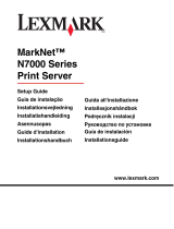 Lexmark MARKNET N7000 PRINT SERVER Instrukcja obsługi