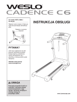 Weslo Cadence C6 Treadmill Instrukcja Obsługi Manual