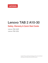 Lenovo TB2-X30L Safety, Warranty & Quick Start Manual