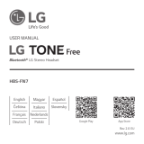 LG Tone Free Bluetooth Stereo Headset Instrukcja obsługi