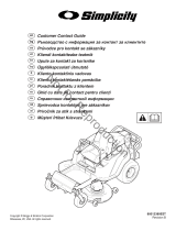 Simplicity ZERO TURN RIDER, CE, SIMPLICITY instrukcja