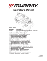 Simplicity MULTI-LANGUAGE OPERATOR'S MANUAL, MURRAY RIDING MOWER 15.5HP 42" Instrukcja obsługi