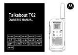 Motorola Talkabout T62 Blue/Black (2 штуки) Instrukcja obsługi