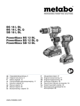 Metabo PowerMaxx BS 12 BL (601038500) кейс Instrukcja obsługi