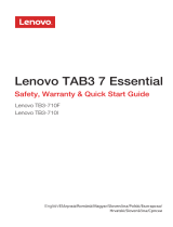 Lenovo TB3-710 Safety, Warranty & Quick Start Manual
