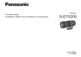 Panasonic SE70200E Instrukcja obsługi