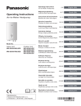 Panasonic WHSDC0709J3E5 Instrukcja obsługi