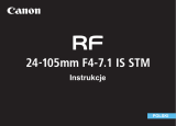 Canon RF 24-105mm F4-7.1 IS STM Instrukcja obsługi