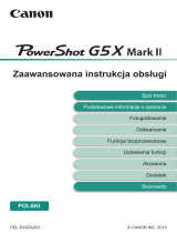 Canon PowerShot G5 X Mark II Instrukcja obsługi