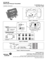 Johnson Controls DP2500-R8 Installation Instructions Manual