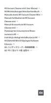Xiaomi Mi Vacuum Cleaner mini Instrukcja obsługi