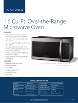 Insignia 1.6 Cu.Ft. Over-the-Range Microwave Oven NS-OTR16WH9 Instrukcja obsługi