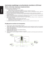 Acer X34 Skrócona instrukcja obsługi