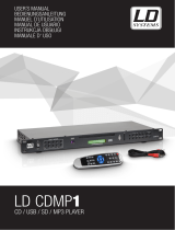 LD Systems CDMP 1 Rack Mount Multimedia Player Instrukcja obsługi