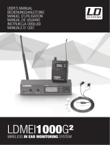LD Systems MEI 1000 G2 BPR Instrukcja obsługi