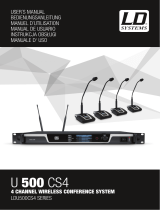 LD Systems U506 CS4 4-Channel Wireless Conference System Instrukcja obsługi