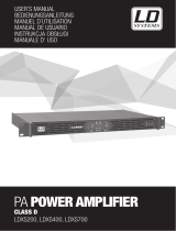 LD Systems XS400 Power Amplifier 400W Instrukcja obsługi