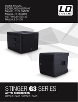 LD Systems STINGER SUB 18 A G3 Instrukcja obsługi