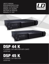 LD Systems DSP44K 4-Channel DSP Amplifier Instrukcja obsługi
