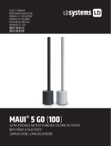 LD Systems Maui5 GO 100 Battery Powered Column PA System – White Instrukcja obsługi