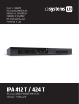 LD Systems IPA424T 4-Channel DSP Amplifier 4 x 240W Instrukcja obsługi