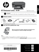 HP PHOTOSMART B109F Instrukcja obsługi
