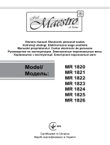 Maestro MR 1825 Instrukcja obsługi