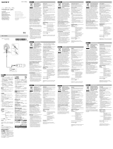 Sony MUC-S12SB1 Instrukcja obsługi