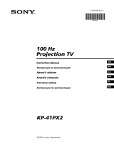 Sony KP-41PX2 Instrukcja obsługi