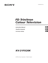 Sony KV-21FX20K Instrukcja obsługi