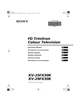 Sony KV-25FX30K Instrukcja obsługi