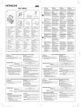 Hitachi UB 18DGL Instrukcja obsługi