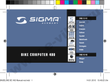 Sigma BIKE COMPUTER 400 Instrukcja obsługi