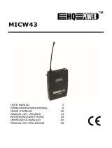 HQ Power MICW43 Instrukcja obsługi