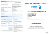 Adler Power CO-sinusUPS-500W/LCD Series Instrukcja obsługi